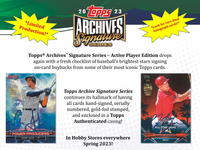 2023 Topps Archives Baseball Hobby BOX x1 (Personal Break)