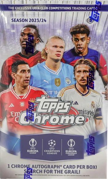2023-2024 Topps Chrome UEFA Club Competitions Hobby PACK x1 (Personal Break)